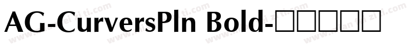 AG-CurversPln Bold字体转换